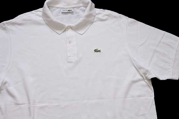 【未使用】CHEMISE LACOSTE ラコステ 白 フランス製 メンズ3