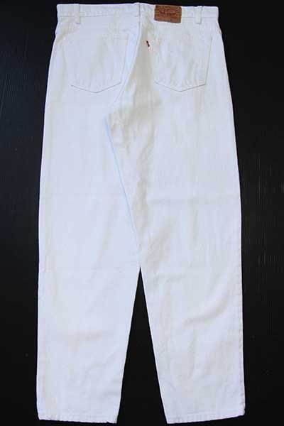 90s USA製 Levi'sリーバイス 550 ホワイト デニムパンツ w36 L30