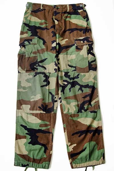 90s 米軍 U.S.ARMY ウッドランドカモ BDU カーゴパンツ S-R☆B