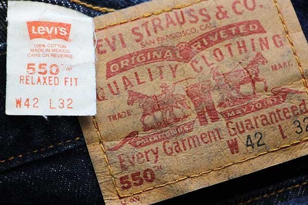 00s メキシコ製 Levi'sリーバイス 550 デニムパンツ w42 L32