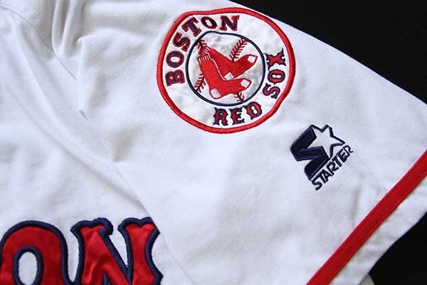 正規販売店舗  ベースボールシャツ Sox Red Starter Tシャツ/カットソー(半袖/袖なし)