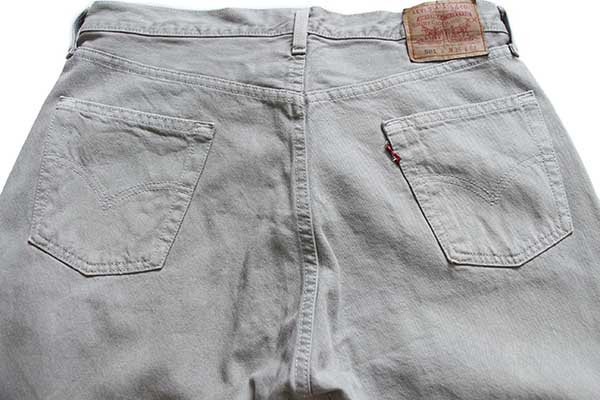 00s USA製 Levi'sリーバイス 501 カラーデニムパンツ 後染め グレー w36 L32