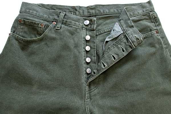 【W38】 希少 フランス製 Levi`s リーバイス 501 グリーン