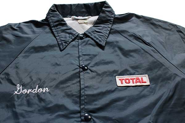 80s USA製 Horizon TOTAL 刺繍&パッチ付き ナイロン コーチジャケット 