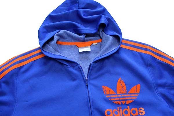 (vintage)00s adidas zip-up Parker