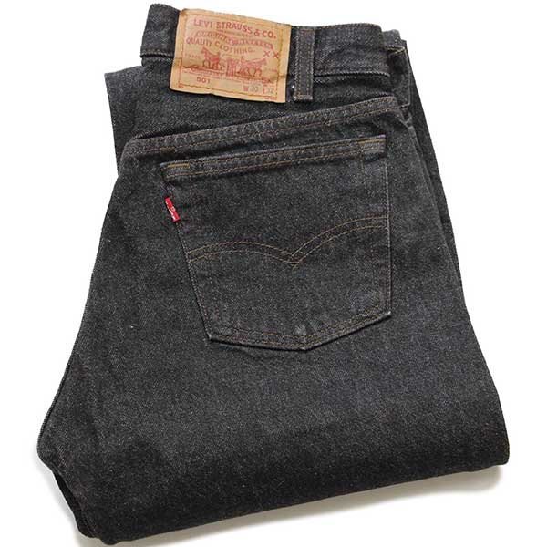 デッドストック☆80s USA製 Levi'sリーバイス 501 先染め ブラック