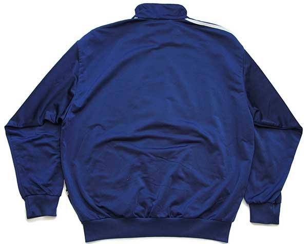 90s adidasアディダス トレフォイル ロゴ刺繍 トラックジャケット 紺 