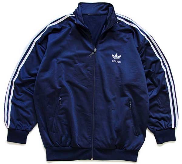 90s定番カラー adidasアディダス トラックジャケット ジャージ 紺白