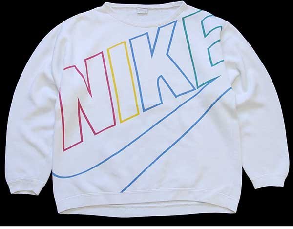 90's NIKE ナイキ スウェット ホワイト MADE IN USA