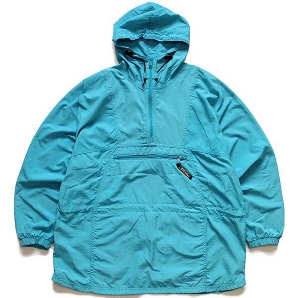 激レア90sアノラックパーカー★L.L.Bean USA製 ターコイズ グリーン