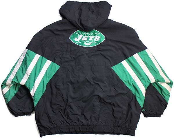 mitchell&ness NFL NY JETS アップリケ プルオーバー キルティング ...