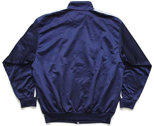 90s adidasアディダス トレフォイル ロゴ刺繍 トラックジャケット 紺