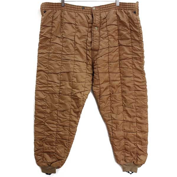 70s USA製 Refrigi Wear ナイロン キルティング ライナーパンツ
