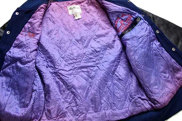 90s USA製 Mac Murray 刺繍入り キルティングライナー メルトン
