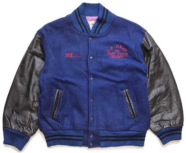 90s USA製 Mac Murray 刺繍入り キルティングライナー メルトン ウール 