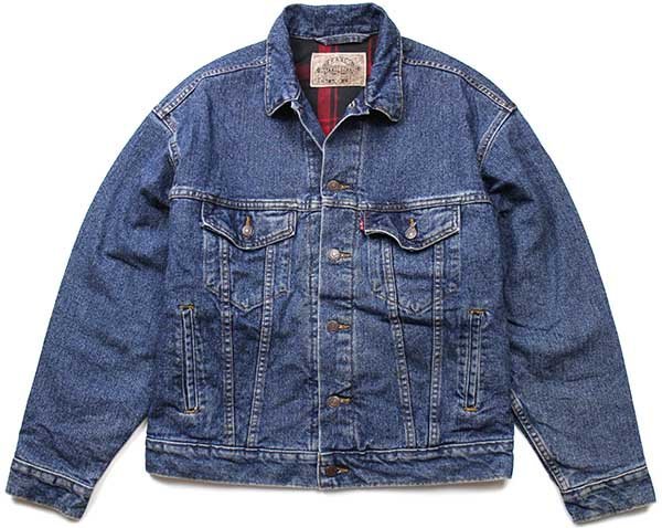 90s USA製 Levi'sリーバイス 70427 チェック ネルライナー デニム