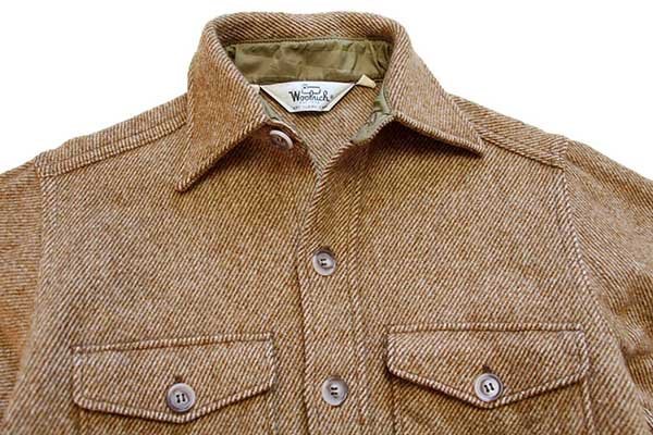 70s Woolrichウールリッチ ツイード ウールシャツ 茶 - Sixpacjoe Web Shop