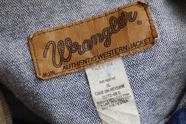 90s USA製 Wranglerラングラー デニムジャケット XL - Sixpacjoe