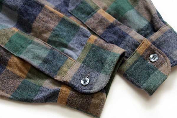 90s USA製 PENDLETONペンドルトン オンブレチェック ウール