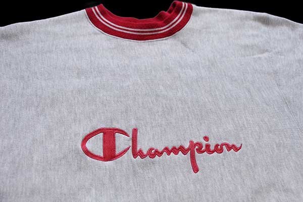 【フォロー割】Champion リバースウィーブ　90s USA製　赤　ロゴ入り