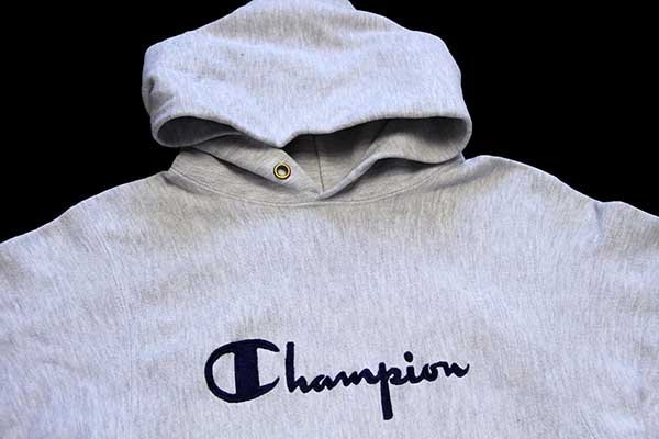 【未使用】Champion リバースウィーブ　スクリプトロゴパーカー11.5oz