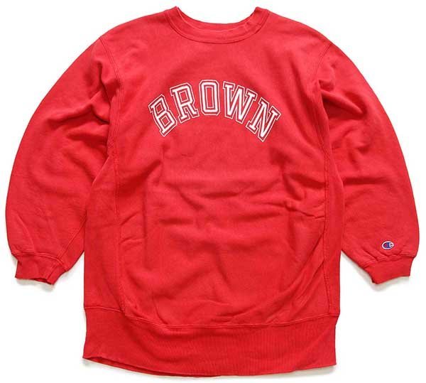 90s USA製 Championチャンピオン BROWN リバースウィーブ スウェット