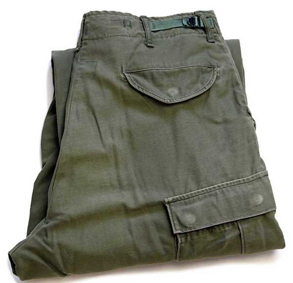 70s 米軍 U.S.ARMY M-65 フィールドカーゴパンツ ツートン オリーブグリーン★A