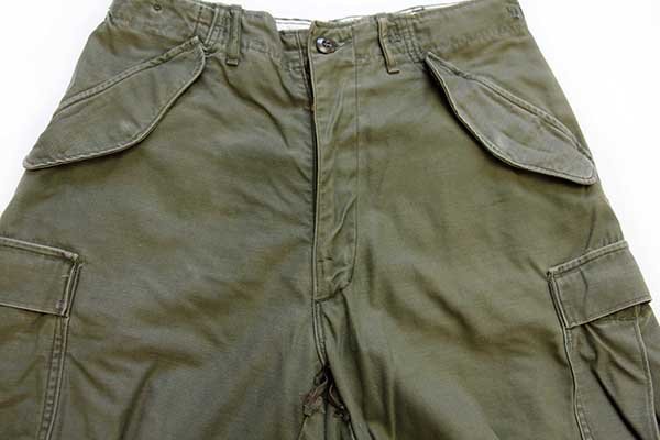 70s 米軍 U.S.ARMY M-65 フィールドカーゴパンツ ツートン オリーブグリーン★A