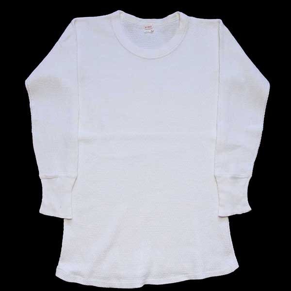 70s JCPenney TOWNCRAFT コットン サーマルシャツ ナチュラル L