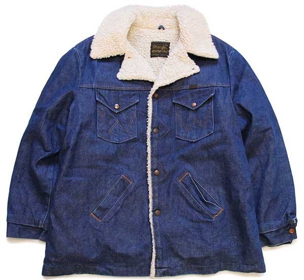 USA製】70s Wrangler ビンテージ ランチコート ボアJKT XL70年代らしい