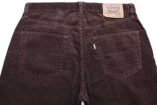 90s Levi'sリーバイス 551 コーデュロイパンツ 焦げ茶 w36☆ユーロ