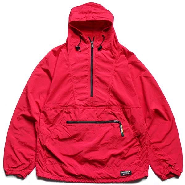 90s L.L.Bean ナイロン アノラックパーカー 赤 S - Sixpacjoe Web Shop