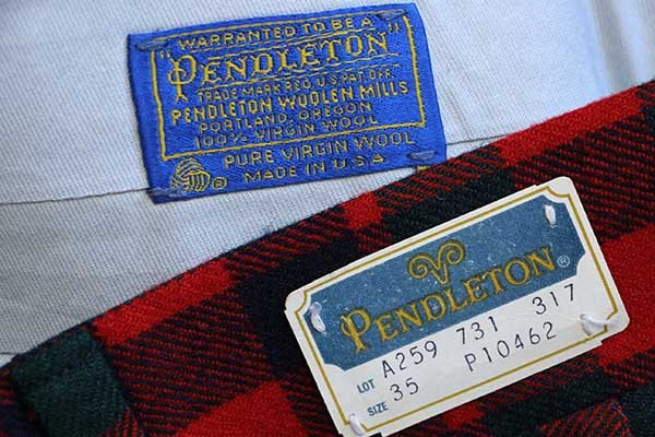 USA 70s USA製 PENDLETON ウールスラックスパンツ 青紫