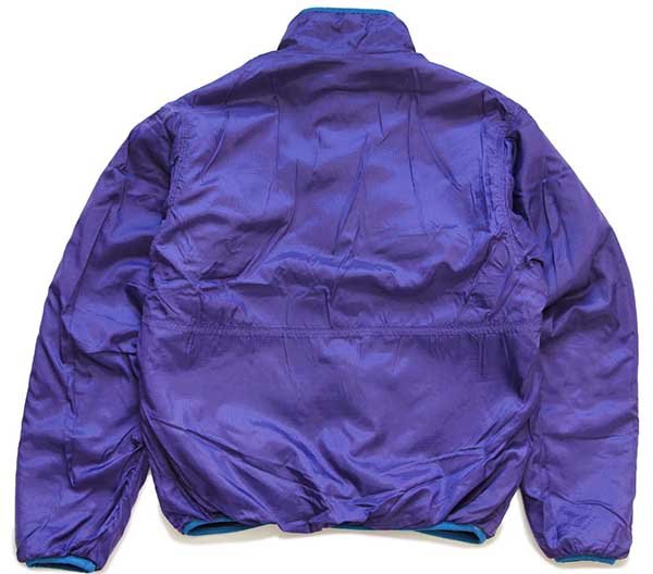 90s USA製 patagoniaパタゴニア グリセード リバーシブル フリースジャケット 紺×紫 S