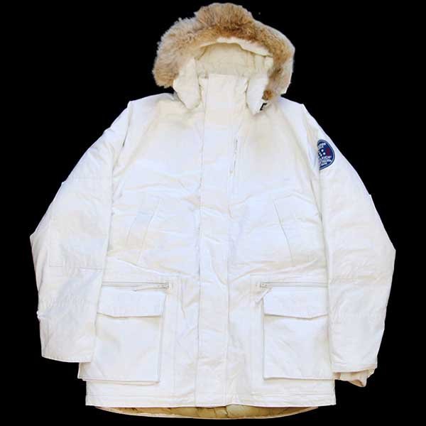 00s WOOLRICH JOHN RICH&BROS ウールリッチ コヨーテファー エクスプローラーパーカー ダウンジャケット 白 L