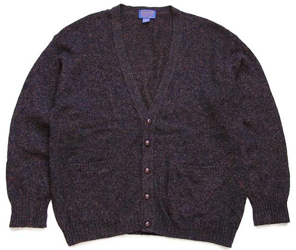 00s PENDLETON シェットランドウールセーター ネップ柄 XL