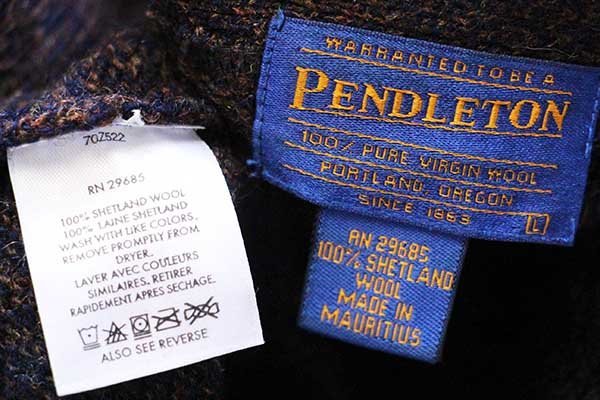 00s PENDLETONペンドルトン シェットランド ウールニット