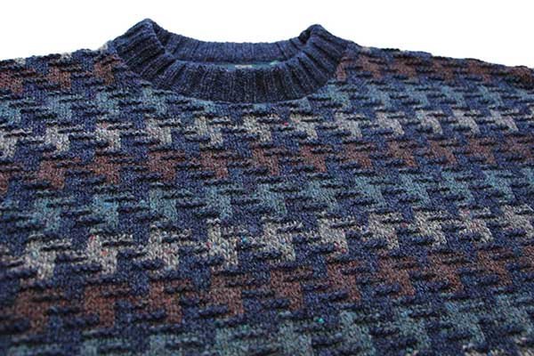 90s USA製 ORVISオービス 編み柄 ネップ入り ウールニット セーター L - Sixpacjoe Web Shop