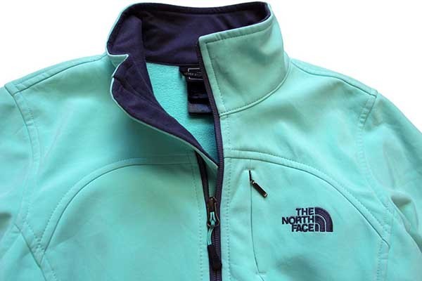 THE NORTH FACEノースフェイス ソフトシェルジャケット 水色 W-S