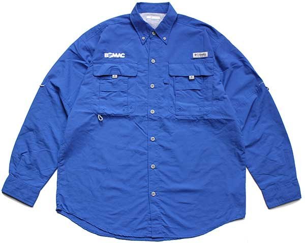 コロンビア Columbia PFG OMNI-SHADE 長袖 ボタンダウン フィッシングシャツ メンズXL /eaa334581