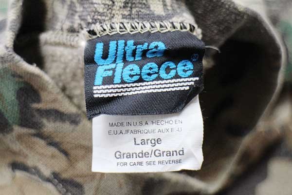 90s USA製 Ultra Fleece ADVANTAGE リアルツリーカモ スウェット