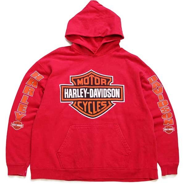 90s HARLEY-DAVIDSONハーレー ダビッドソン ロゴ スウェットパーカー ...