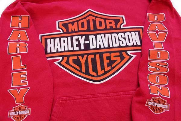 90s HARLEY-DAVIDSONハーレー ダビッドソン ロゴ スウェットパーカー ...