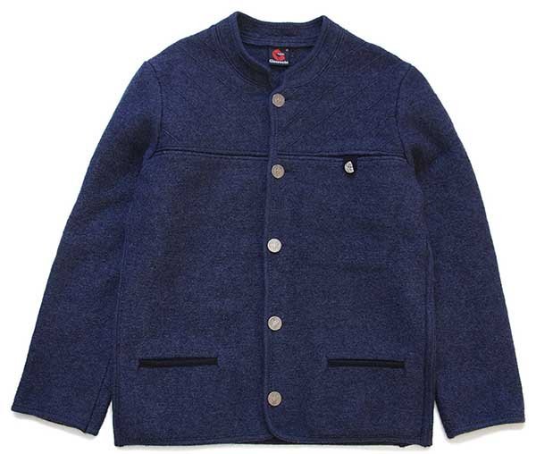 AUSTRIA製Giesswein wool ニットカーディガン　青