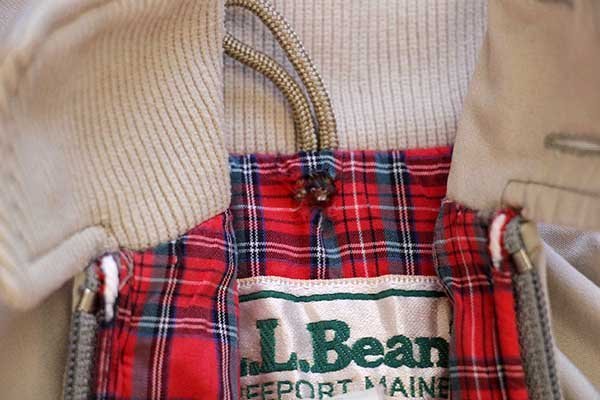 80s USA製 L.L.Bean G9タイプ タータンチェックライナー ハリントン