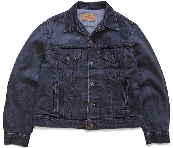 80s USA製 Levi'sリーバイス 70506 先染め ブラック デニムジャケット ...