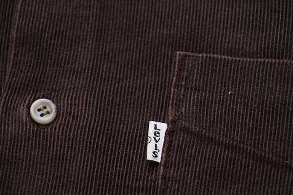 90s Levi'sリーバイス 無地 ボタンダウン コットン コーデュロイ