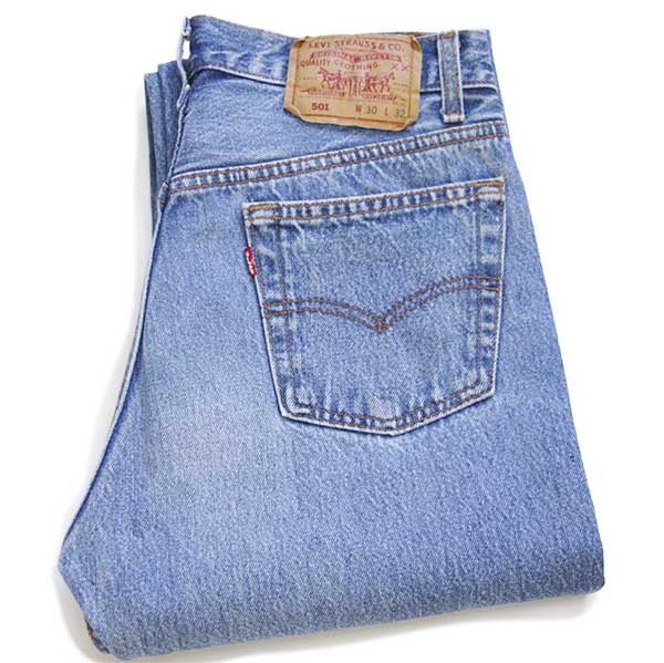 90s USA製 Levi'sリーバイス 501 デニムパンツ w30 L32☆76 - Sixpacjoe Web Shop