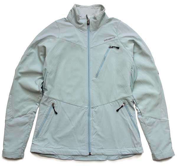00s patagoniaパタゴニア Integral Jacket ツートン ストレッチ ソフトシェルジャケット 水色 W-S