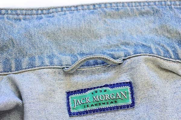 90s JACK MORGAN キャラクター 刺繍 デニムジャケット 4ポケット
